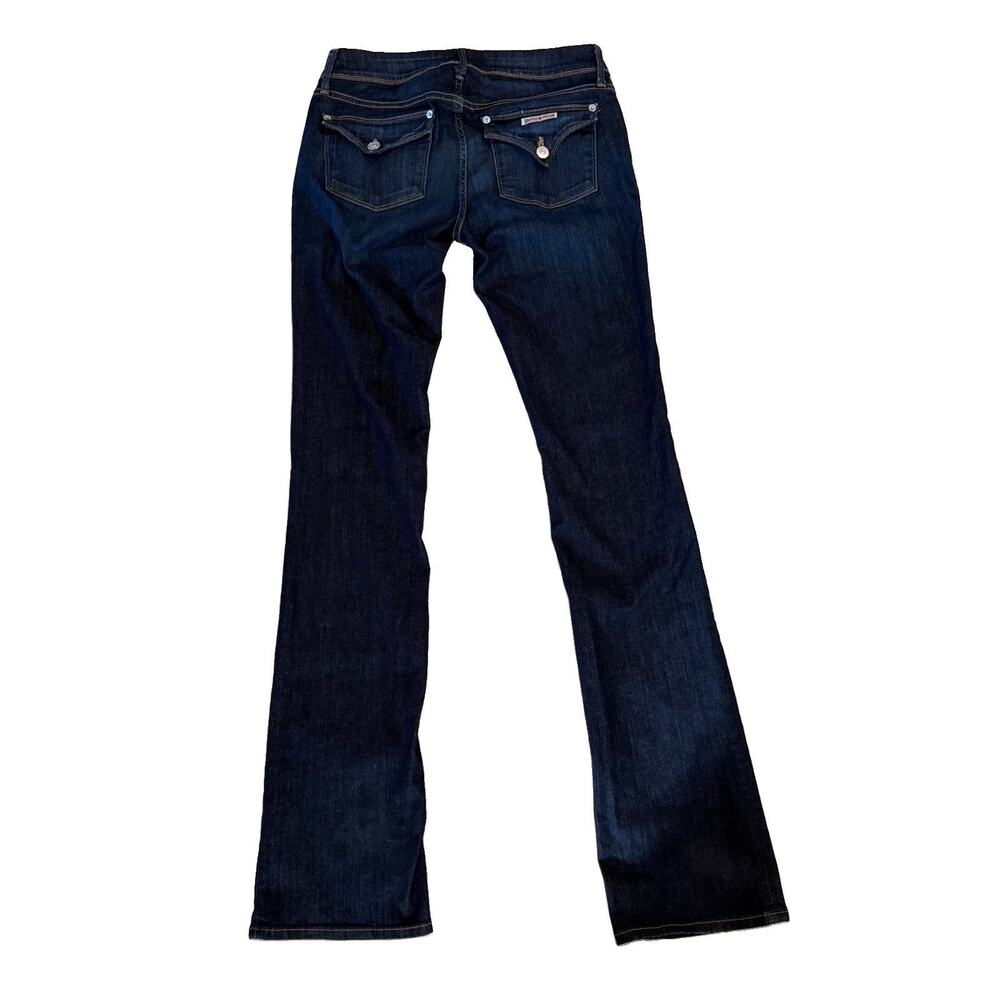 Hudson Beth Baby Boot Jeans Women’s 28 Dark Double Button Flap Pocket NW176DIF - Picture 4 of 10